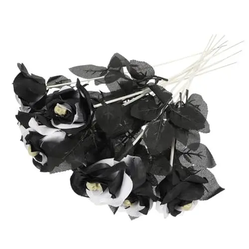 Produktbild: TOKIDNY -Rosen-blumendekor Für Halloween Künstlicher Rosenstrauß Mit Als Party-Requisite
