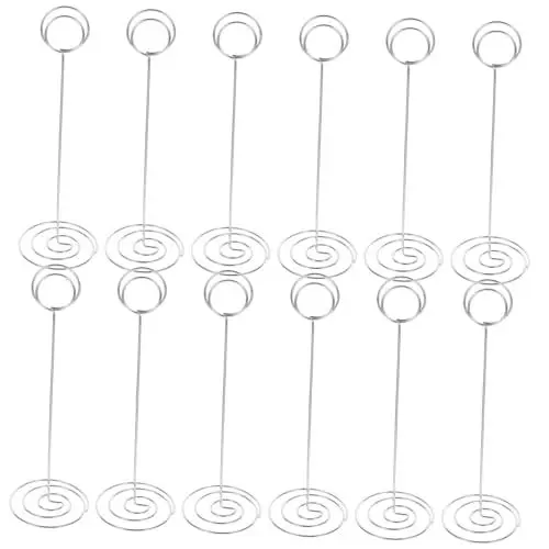 Produktbild: TOKIDNY 12 Stück Mini Tischkartenhalter Tischnummernklammern Hochzeit Fotohalter Holz Ideal Für Hochzeiten Partys Und Events Stabil Und Vielseitig Naturfarben