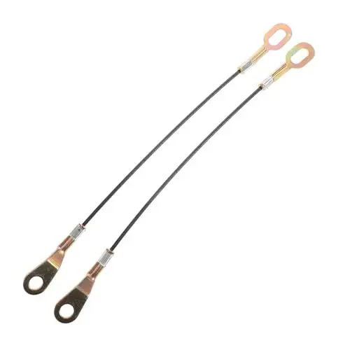 Produktbild: TOKIDNY 1 Paar Stammkabel Türverriegelungskabel Heckklappenhalterung Heckklappenstützkabel Heckklappenbuchse hinten rechts Nutzfahrzeuge Heckklappenkabelband mit Schraube Messing Black