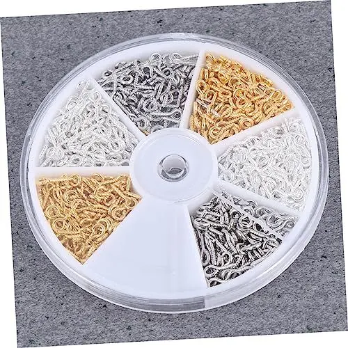 Produktbild: TOKIDNY 1 Packung Schaf Augenhöhle Haken Mini-augenschrauben Für Schmuck Ösen Schraubhaken Mini-ösenschrauben Zubehör Für Die Herstellung Von Augenschmuck Augenhöhlenring Für Schafe