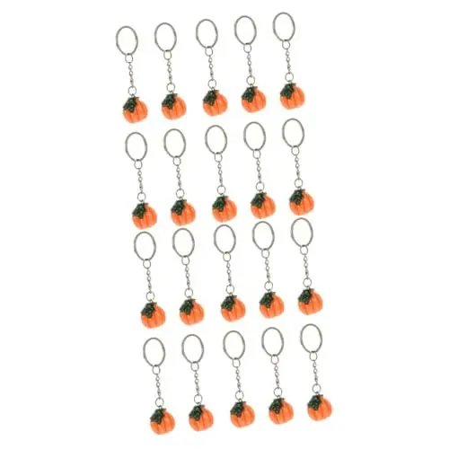 Produktbild: TOKIDNY 2 Sets Halloween-dekorationen Schlüsselanhänger Zarte Kürbis Schlüsselanhänger Hängende Verzierung Für Taschen Geldbörse 10 Stück * 2