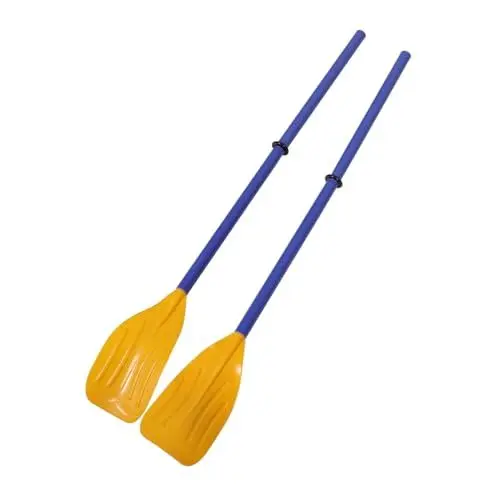 Produktbild: TOKIDNY 2St Plastikpaddel Surfbrett schwimmendes Paddel paddeln Paddel für Bootssport Surfbrett Paddel zusammenklappbares Ruder Boot paddel Boot-Paddel Ruderpaddel Kajakklinge Abs Yellow