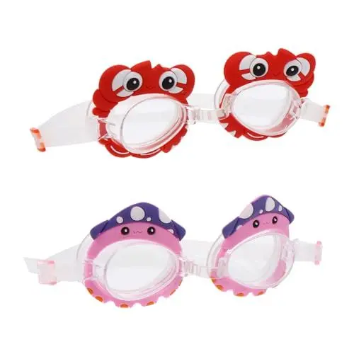 Produktbild: TOKIDNY Schwimmbrille Für Jungen Und Mädchen Cartoon-gläser Für Jungen Und Mädchen 2 Paar Packung
