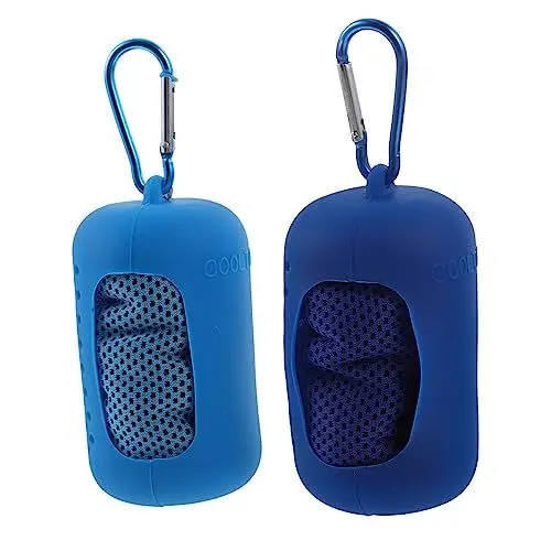 Produktbild: TOKIDNY 2sätze Sporthandtuch Kühlendes Mikrofaser-Handtuch Für Fitness Yoga Golf Und Sport Schnelltrocknend Hautfreundlich Leicht Und Tragbar Für Outdoor-aktivitäten