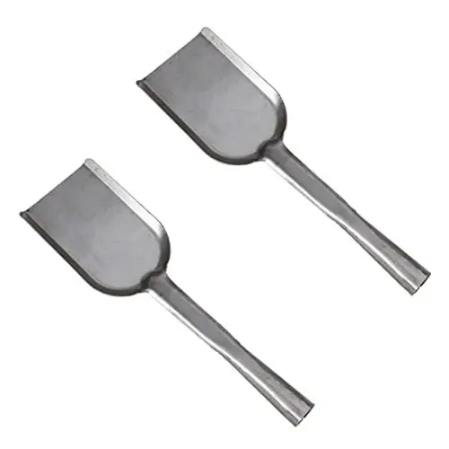 Produktbild: TOKIDNY 2st Rußschaufel Mehrzweck Herd Schaufel Asche Schaufel Sukkulententopf Mini-barbecue-grill Herd Kohlen Schaufel Aschenschaufel Für Feuerstelle Schornstein Schaufel Eisen Silver