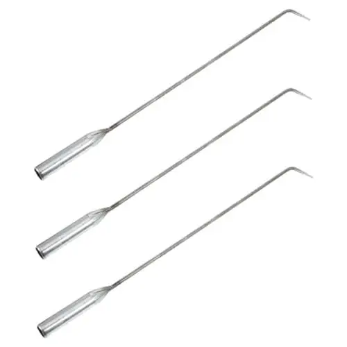 Produktbild: TOKIDNY Vielseitiges 3-Zoll-schürhaken-Set Handgehaltenes Kochwerkzeug Aus Eisen für Feuerstelle Kamin und Grill und Komfortabel