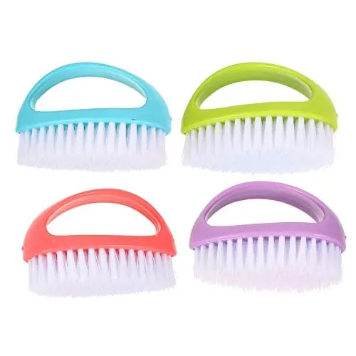 Produktbild: TOKIDNY 4 Teiliges Set Multifunktionale Reinigungsbürsten Für Haushalt Und Wäsche Farbige Pinsel Für Die Schuhreinigung Kleidung Und Handwäsche Effiziente Reinigungswerkzeuge