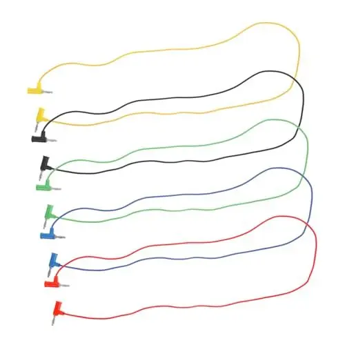 Produktbild: TOKIDNY 5 Teiliges Multimeter Kabel Set Bananenkabel Für Multimeter Kupfer Pvc Stecker Multimeter Test