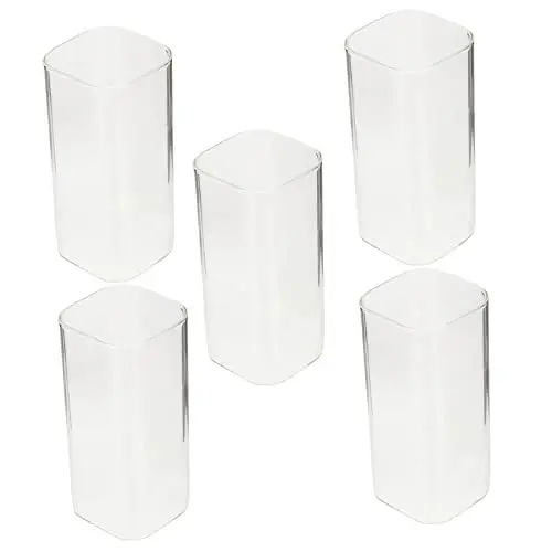 Produktbild: TOKIDNY 5pcs Glas Wasser Behälter Tee Tassen Robust Sicher Für Getränke