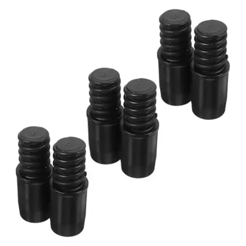 Produktbild: TOKIDNY 6St Wischkopf ausfahrbarer stab reparatur lenker adapter kehrwalze Handgriffadapter zwirn Spitze für Teleskopstange für Besen Tipp zur Besenreparatur Plastik Black