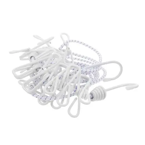 Produktbild: TOKIDNY Camping Wäscheleine Nylon Reisewäscheleine Bungee Schnüre Und Befestigungen Wäscheleine Aus Eisen Im Freien