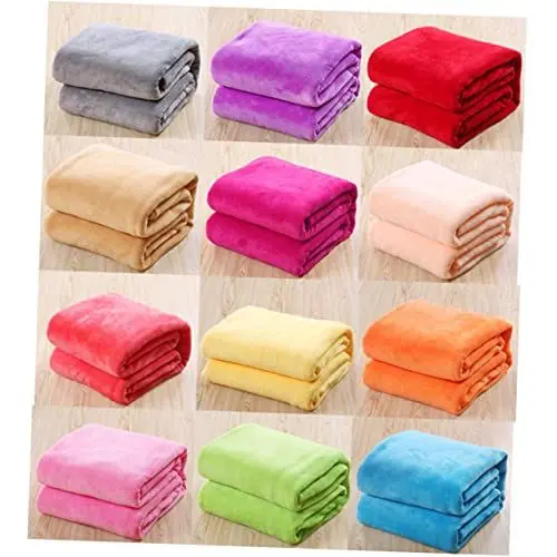 Produktbild: TOKIDNY Faden Flanell Fleece Decke 180x200cm Bettgröße Silbergrau Für Camping