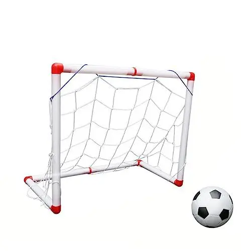 Produktbild: TOKIDNY Kleines Tragbares Fußballtor Für Kinder Spielzeug Tor Mit Ballnetz Und Luftpumpe Perfekt Für Training Drinnen Und Draußen