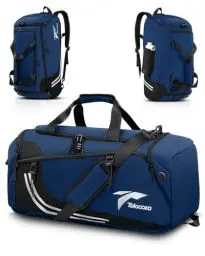 Produktbild: Tolaccea Sporttasche Herren Rucksackfunktion Groß 45L Sportrucksack mit Schuhfach Nassfach, Reisetasche Damen für Fitnessstudio Sauna Fussball Schwimmen Gym（Blau）