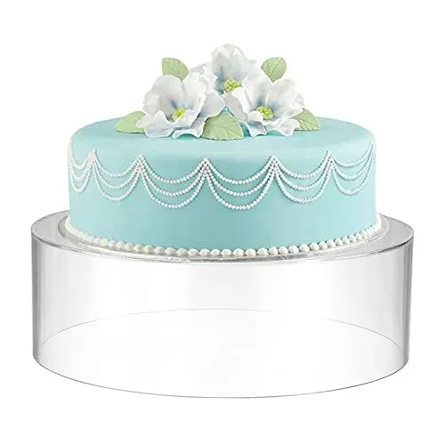 Produktbild: TOLIDA Transparent Tortenständer aus Acryl,Dekorative Ausstellungsständer,füllbare Backzubehör, Kuchentrenner, Cake Display, Ständer für Torten, Geschenk, Hochzeitstorten,30x30x10cm Zylinder
