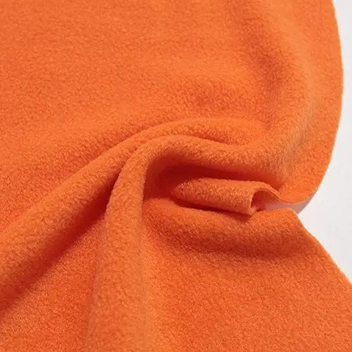 Produktbild: TOLKO 1m Fleecestoff Meterware | Winterstoff für Jacke Mütze Schal Pullover Fleecedecke Fleecejacke | flauschig weich warm Polar Fleece Stoff mit Antipilling (Orange)