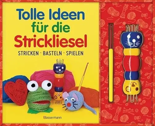 Produktbild: Tolle Ideen für die Strickliesel-Set: Stricken - Basteln - Spielen. Buch mit Strickliesel aus Holz und Holzstäbchen