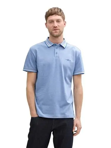 Produktbild: TOM TAILOR Basic T-Shirt aus Baumwolle, Mystical Blue, XXL