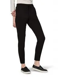 Produktbild: TOM TAILOR Damen 1008375 Jersey Loose Fit Stoffhose, 14482 - Deep Black, 40W / 32L EU