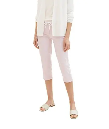 Produktbild: TOM TAILOR Damen 1036683 Alexa Capri Fit Hose, 31651-Breeze Rose, 46