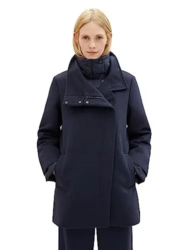 Produktbild: TOM TAILOR Damen 1037558 Mantel mit Stehkragen, 10668-sky Captain Blue, S