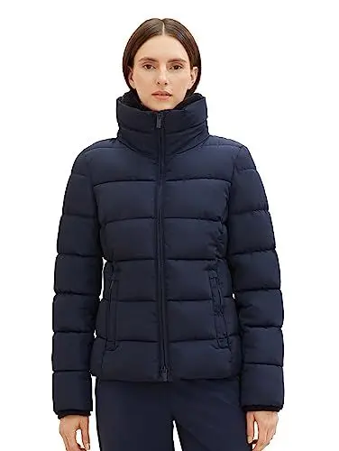 Produktbild: TOM TAILOR Damen 1037564 Steppjacke mit Stehkragen, 10668-sky Captain Blue, XL