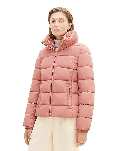 Produktbild: TOM TAILOR Damen 1037564 Steppjacke mit Stehkragen, 32224-fading Rose, XXL