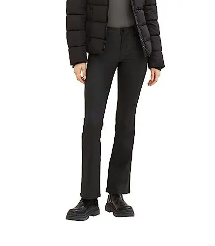 Produktbild: TOM TAILOR Damen 1038339 Kate Narrow Bootcut Jeans, 14482-deep Black, 30/32
