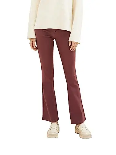 Produktbild: TOM TAILOR Damen 1038339 Kate Narrow Bootcut Jeans, 30337-raisin, 30/32