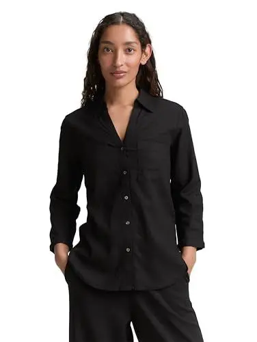Produktbild: TOM TAILOR Damen 1046197 Bluse, 14482-Deep Black, 44