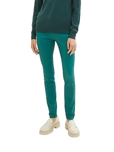 Produktbild: TOM TAILOR Damen Alexa Skinny Jeans in PU Leder-Optik, 21178 - Ever Green, 29/32