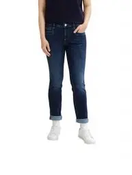 Produktbild: TOM TAILOR Damen Alexa Slim Jeans 1034218, 10120 - Used Dark Stone Blue Denim, 28W / 30L