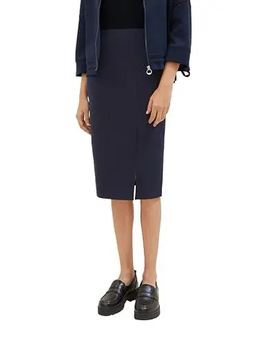 Produktbild: TOM TAILOR Damen Basic Jersey Rock, 10668 - Sky Captain Blue, 38