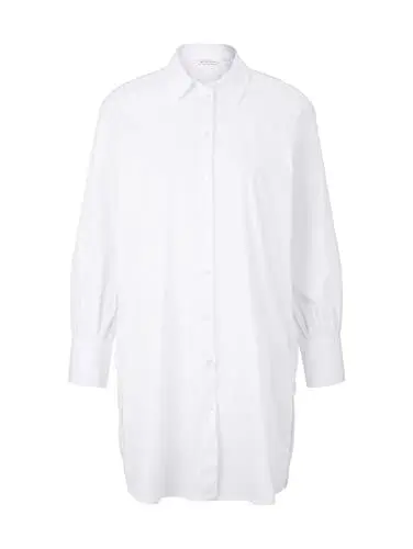 Produktbild: TOM TAILOR Damen Bluse Longstyle 1032857, 20000 - White, 44