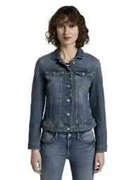 Produktbild: TOM TAILOR Damen Jeansjacke aus Bio-Baumwolle
