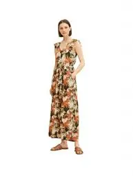 Produktbild: TOM TAILOR Damen Jumpsuit mit Bindegürtel 1031368, 29549 - Colorful Summerly Design, 42