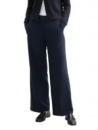 Produktbild: TOM TAILOR Damen Lea Wide Leg Hose mit Bügelfalte, 10668 - Sky Captain Blue, 34/32