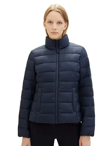 Produktbild: TOM TAILOR Damen Lightweight Steppjacke mit Stehkragen, 10668 - Sky Captain Blue, M