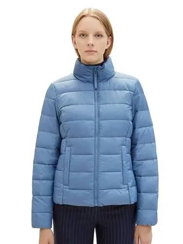 Produktbild: TOM TAILOR Damen Lightweight Steppjacke mit Stehkragen, 31653 - Coronet Blue, L