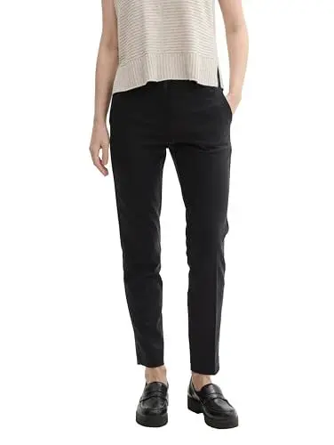 Produktbild: TOM TAILOR Damen Mia Slim Fit Hose,14482 - deep Black, 38/30