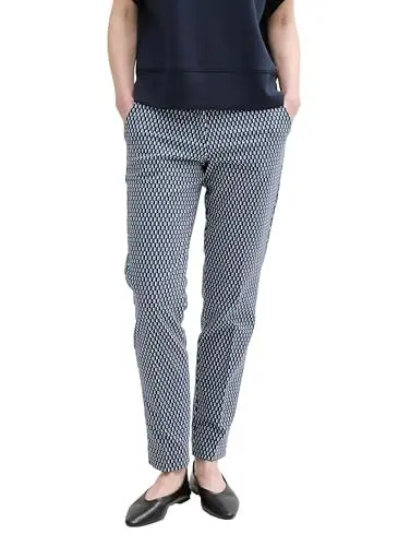 Produktbild: TOM TAILOR Damen Mia Slim Fit Hose,37467 - Blue Navy minimal, 34/30