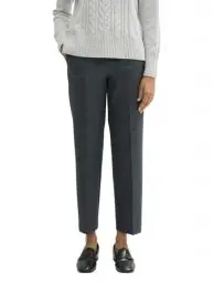 Produktbild: TOM TAILOR Damen Mia Straight Fit Hose mit Bügelfalte, 36608 - Classic Heringbone Strucutre, 38/32