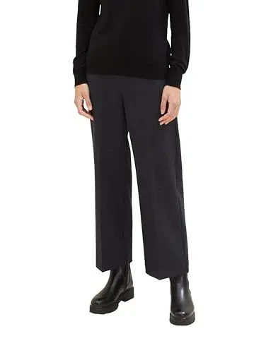 Produktbild: TOM TAILOR Damen Mia Straight Hose, black glen check ck, 34/30