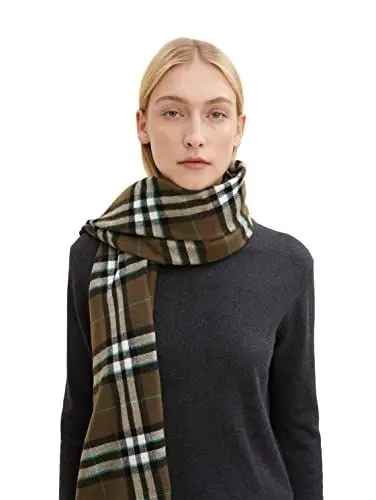 Produktbild: TOM TAILOR Damen Schal mit Karomuster 1034087, 30679 - Tarmac Big Check Woven, ONESIZE