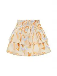 Produktbild: TOM TAILOR Denim Damen 1036620 Mini Volant Rock, 31705-Abstract Neutral Print, S
