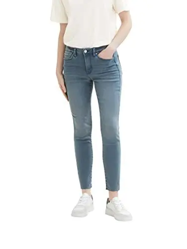 Produktbild: TOM TAILOR Denim Damen Nela Extra Skinny Jeans 1034174, 10162 - Mid Stone Blue Grey Denim, 26