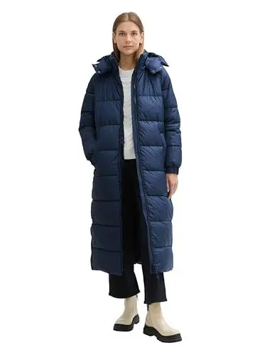 Produktbild: TOM TAILOR Denim Damen Puffer Wintermantel mit Abnehmbarer Kapuze, 10668 - Sky Captain Blue, XXL