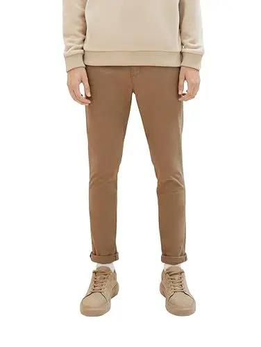 Produktbild: TOM TAILOR Denim Herren Slim Fit Chino Hose mit Gürtel