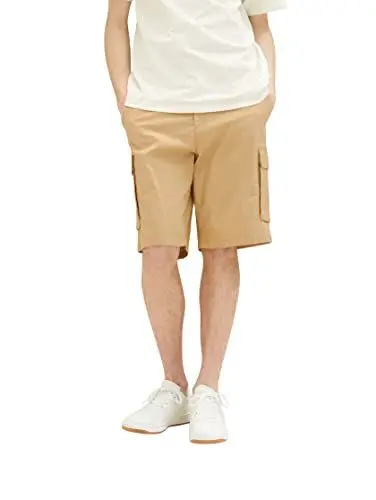 Produktbild: TOM TAILOR Denim Herren Relaxed Fit Cargo Shorts, 31041 - Brown Rice, M