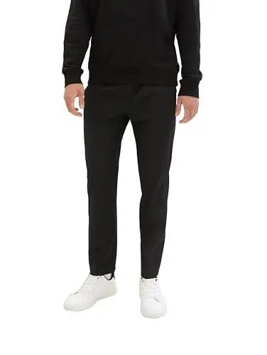 Produktbild: TOM TAILOR Denim Herren 1037539 Relaxed Tapered Fit Hose in Ankle-Länge, 29999-Black, 34/32